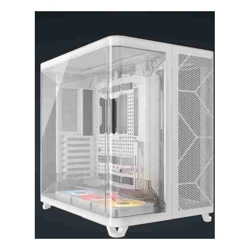 Corsair AIR 5400 RS-R ARGB Mid-Tower ATX Case White Triple-Chamber 360mm Rad Support Glass Panels USB-C ATX/E-ATX 2x SSD 1x HDD