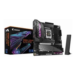 Gigabyte GA-B860M-A-ELITE-WIFI6E Micro ATX Intel LGA 1851 4xDDR5 3xM.2 4xSATA 6Gb/s RAID 2xPCIe 2xHDMI 1xDP 1xTB4(Alt DP) GbE LAN Wireless AX+Bluetooth 1xUSB-C 4xUSB2.0 6xUSB3.2 3 Year