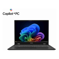 MSI Prestige Series Notebook 16" UHD Intel Core Ultra 9 288V Embedded 32GB LPDDR5x-8533 2xM.2 SSD slot Windows11  Intel Arc Graphics