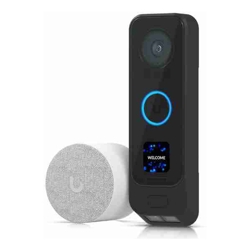 Ubiquiti UVC-G4-Doorbell Pro PoE Kit Unifi Pro PoE Doorbell Kit 2MP Camera Secondary Package Camera 6M IR Range Includes PoE Chime Powered By PoE