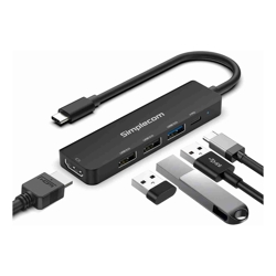 Simplecom CHT550 USB-C 5-in-1 Multiport Docking Station with USB Hub PD HDMI 2.0