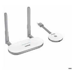 Unitek Wireless HDMI Transmitter &amp; Receiver Kit 1920 *1080@60Hz Up to 50M Max. Gift Box. Network:2.4G+5G Android/ Windows/ iOS/ Mac  White