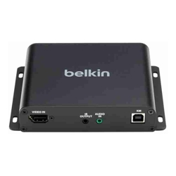 Belkin Cybersecurity and Secure KVM Extender Transmitter Copper CAT6 Universal Video UHD 4K@60Hz 4:2:0 up to 100m TAA compliance 3-Year Warranty