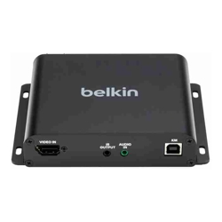 Belkin Cybersecurity and Secure KVM Extender Transmitter Fiber SFP Universal Video UHD 4K@60Hz 4:2:0 up to 100m TAA compliance 3-Year Warranty