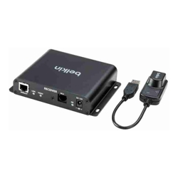 Belkin Cybersecurity and Secure KVM Extender Receiver Copper CAT6 Universal Video TAA-compliance UHD 4K @60Hz 4:2:0 up to 100 m 3-Year Warranty