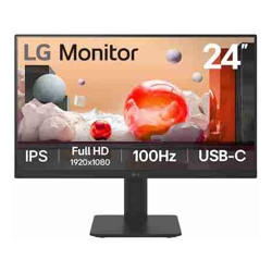 LG 24&quot; IPS Full HD monitor with USB-C 23.8&quot; FHD IPS 100Hz 5ms 250 nits 16:9 NTSC 72% 3-side borderless USB-C 65W PD Height/Tilt adj