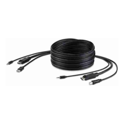 Belkin KVM DISPLAY PORT Combo CABLE (DP/USB A/AUDIO TO DP/USB B/AUDIO) SINGLE1.8M TAA