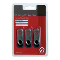 Shintaro 16GB Rotating Pocket Disk 3 Pk