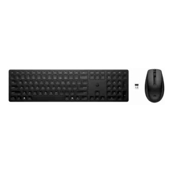 HP 655 USB Wireless Keyboard  Mouse Combo Reduced-sized  Low-Profile Quiet Keys Easy Cleaning Plug  Play for Notebook Desktop PC MAC