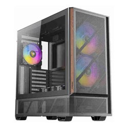 Antec P30 ARGB Mid Tower 478x222x465mm Steel+Plastic+Wood ATX/mATX/ITX 4mm TG 2xUSB3.0 Type-C 7 slots 2/1x3.5"/2.5" ARGB fans 3+2 GPU 405