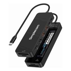 Simplecom CHT595 9-in-1 USB-C Multiport Docking Station with NVMe M.2 Enclosure 