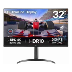 LG UltraFine 32" UHD Monitor 2xHDMI DP Tilt Pivot H/Adjust