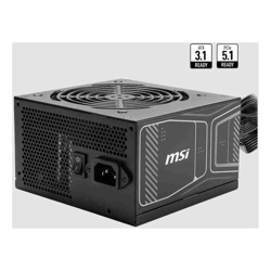 MSI MAG A850GN PCIE5 850W Up to 90% (80 Plus Gold) ATX Power Supply Unit PFC 100~240 VAC 850W 47-63Hz PCI-E SATA(LS)