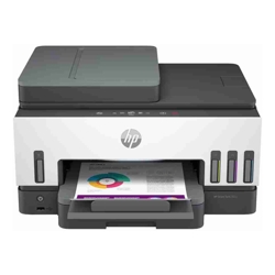 HP Smart Tank 7605 A4 Colour Multifunction Printer Print Copy &amp; Scan Wireless Printing (Wi-Fi) Bluetooth Print Speed: 15ppm (Black) 9ppm (Colour)
