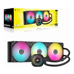 Corsair iCUE LINK TITAN 420 RX RGB AIO Liquid CPU Cooler Black: 94.7 CFM 1700 RPM Aluminum Radiator Copper Cold Plate Intel/AMD Support
