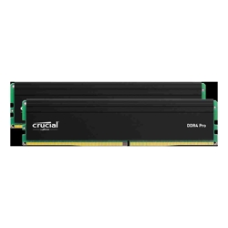 Micron Crucial Pro 64GB (2x32GB) DDR4 UDIMM 3200MHz CL22 Black Heat Spreaders Support Intel XMP AMD EXPO for Desktop PC Gaming Memory