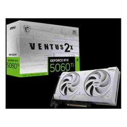 MSI nVidia GeForce RTX 5060 Ti 8G VENTUS 2X OC WHITE PLUS PCI Express Gen 5 x16 Boost: 2602 MHz CUDA 4608 Units 8GB GDDR7 HDMI x 1