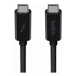 Belkin Thunderbolt 3 Cable USB-C  to USB-C (1M) Black (F2CD081ds1M-BLK ) 60W PD 20Gbps 4K/Ultra-HD Thunderbolt Certified 2 Years Warranty