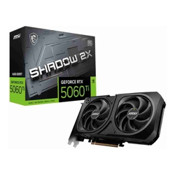MSI nVidia GeForce RTX 5060 Ti 16G SHADOW 2X OC PLUS Boost: 2482 MHz CUDA 8960 Units 16GB GDDR7 HDMI x 1 (embargo)