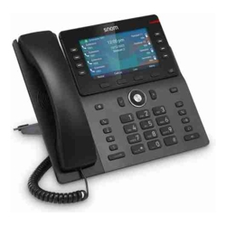 Snom M58 UK DECT wireless desk phone 5" color display Bluetooth HD audio Shared Call Emulation HAC compliance