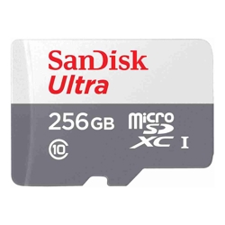 SanDisk 256GB Ultra microSD Card 100MB/s without adapter SDSQUAR-256G-GN3MN