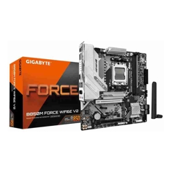 Gigabyte B850M FORCE  WIFI6E V2 AMD AM5 2 x DDR5 up to 128 GB 1 x HDMI 2 x PCI Express x16 3 x M.2 5x USB 3.2 6x USB 2.0 5GbE LAN