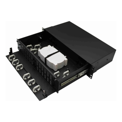 4Cabling 4C | 2RU Fibre Optic Patch Panel | Rack Mount Unloaded 48SC / 96LC FOBOT