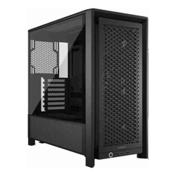 Corsair FRAME 4000D RS Modular Mid-Tower PC Case Black ATX/E-ATX TG panel RS fans 430mm GPU 170mm CPU clr 360mm rad USB-C 2yr wty