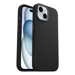 OtterBox Symmetry Cactus Leather Apple iPhone 15/iPhone 14/iPhone 13 MagSafe Case Noir Ash (Black) (77-95725) 7 Years Warranty