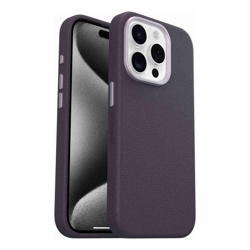 OtterBox Symmetry Cactus Leather Apple iPhone 15 Pro MagSafe Case Plum Luxe (Purple) (77-95752) DROP+ 3X Military Standard 7 Years Warranty