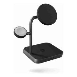 OtterBox Zens Office Wireless Charger 3 With Qi2 Black (78-81500) Perfect Positioning Made From High Grade Zinc / Alloy MagSafe 2 Years Warranty