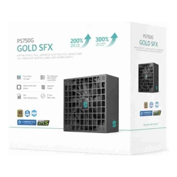 Deepcool PS750G 750W Gamer Storm SFX Full Japanese Electrolytic Capacitors Cybenetics Platinum /PPLP Gold Fluid Dynamic Bearing