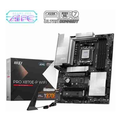MSI PRO X870E-P WIFI AM5 X870E Ryzen 7000-9000 DDR5-8200+ PCIe5 x16 M.2 Gen5 WiFi7 BT5.4 5G LAN USB4 Audio7.1