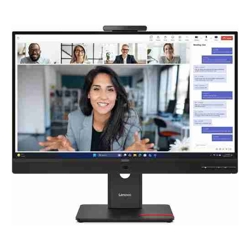 Lenovo ThinkVision T27QD-4v 27in IPS 2560x1440 1x HDMI 2.1 TMDS 1x DP 1.4 1x USB-C Cam Mic Spk Tilt Swivel Pivot Height Adj Stand 1x USB-C 3x USB-A 1x USB-C 3Y Warranty