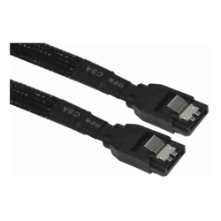 Astrotek AT-SATA3NB-180D SATA 3.0 30cm 7 pins Straight to 7 pins Straight with Latch Black Nylon Jacket 26AWG 1 Year Warranty