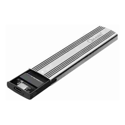 Just You PC Oxhorn  USB C 3.2 Gen 2 M.2 NVMe NGFF Enclosure 10 Gbps B+M Key M.2 NVMe SSD up to 4TB 2280/2260/2242/2230 Aluminum Macs Windows USB-A Silver 2 YR WTY