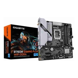 Gigabyte B760M GAMING PLUS WIFI DDR4 Intel B760 LGA1700 12th-14th Gen DDR4 128GB PCIe 4.0 x16 Wi-Fi 6 mATX