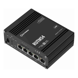 Teltonika | RUTM54 | Dual SIM &amp; eSIM Industrial 5G Gigabit Router with Telit Modem