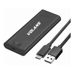 Volans VL-U3M2-S Aluminum M.2 SATA SSD to USB-C External Enclosure 1 Year Warranty