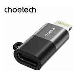 Choetech CR-001-GY Mfi iPhone to USB-C USB Adapter Black