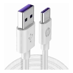 HP DHC-TC100 USB-A to USB-C Cable Charge and Sync 1M White