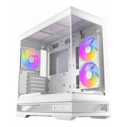 Antec C2M ARGB White Micro-ATX/ITX steel/glass 5 slots 415mm GPU 165mm CPU 240mm ARGB fan USB-C 10Gbps