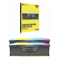 Corsair VENGEANCE RGB 32GB (2x16GB) DDR5 DRAM Up To 6000MT/S CL38 Memory Kit GREY