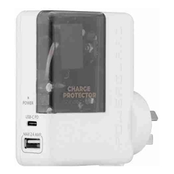 3Sixt BLACK Surge Protector Type-C 45W PD + 2A USB-A