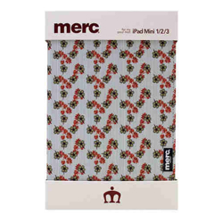 Merc iPad Mini 1/2/3 Hardshell Fabric Book  Flower Red