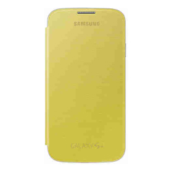Samsung S4 Flip Cover Yellow