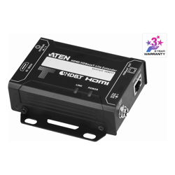 Aten HDMI HDBaseT-Lite Transmitter supports 1080p @ 70m and 4096 x 2160 @ 30 HZ (4:4:4) @ 40m over Cat 6A