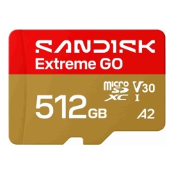 SanDisk 512G Extreme GO microSD UHS-I Card (SDSQXGN-512G-GN6MN)