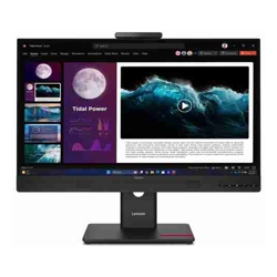 Lenovo ThinkCentre Tiny-in-One 27" 40-120Hz QHD Monitor 2560x1440 16:9 4ms IPS Height Adjust Tilt Swivel Pivot HDMI DP USB3.2 Webcam Mic VESA 3YR