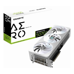 Gigabyte GeForce RTX 5070 Ti AERO OC 16G 2588 MHz CUDA 8960 28 Gbps GDDR7 256 bit PCI-E 5.0 PSU 750W DisplayPort 2.1b x3 HDMI 2.1b x1